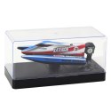 Łódź Motorówka Zdalnie Sterowana RC Niebiesko-Srebrna 14cm