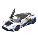 Samochód Metalowy Sportowy Światła Dźwięki Napęd Biały 1:22