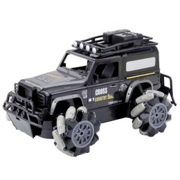 Samochód Terenowy Zdalnie Sterowany RC Obrót O 360° 1:12 Czarny