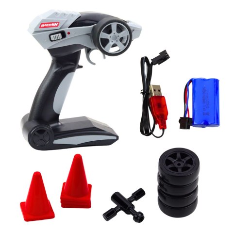 Samochód Wyścigowy Auto Do Driftu RC Srebrne 30km/h 1:16