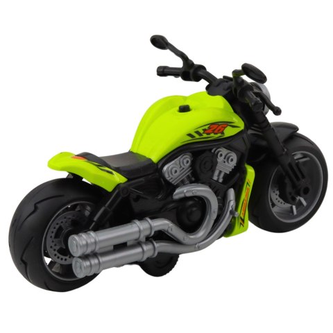 Motocykl Zabawkowy Na Baterie Napęd Światła Dźwięki Zielony