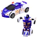 Auto Robot 2w1 Samochód Sportowy Policyjny Napęd Mix