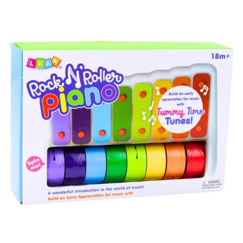 Rock N' Roller Piano Instrument Dla Malucha Cymbałki Obrotowe Koła Kolorowe