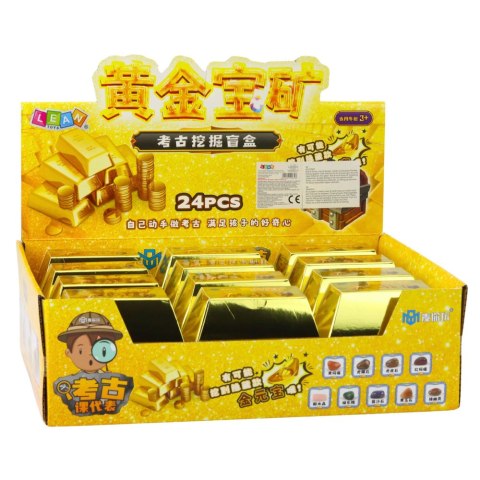 Wykopaliska Sztabka Złota Zestaw Archeologiczny Kamienie Narzędzia