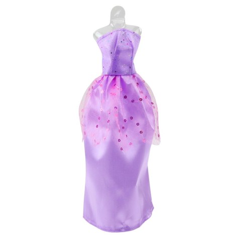 Zestaw Sukienki Dla Lalek Anlili Buty Torebka Korony Akcesoria 9 el.