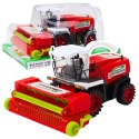 Kombajn Rolniczy Farmerski Z Hederem Napęd Czerwony