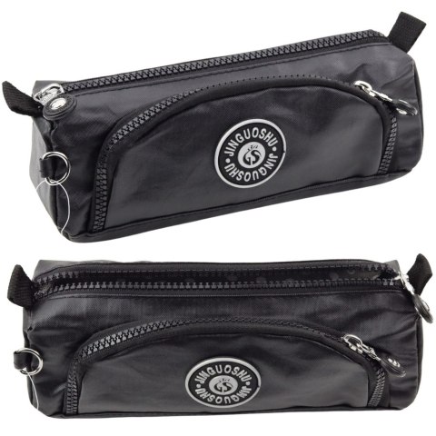 Piórnik Szkolny Funkcjonalny Dwie Kieszenie Zawieszka Mix