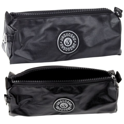 Piórnik Szkolny Organizer Jednokomorowy Czarny 21,5cm