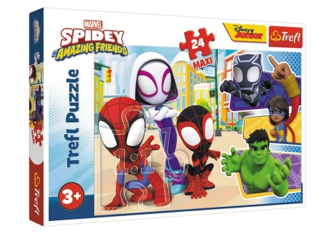 Puzzle - 24 Maxi - Spidey i przyjaciele - Trefl 14348