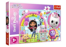Puzzle - 24 Maxi - Wesoła Gabi - Koci Domek Gabi - Trefl 14353