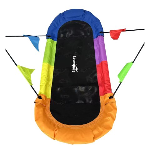 Huśtawka Ogrodowa Bocianie Gniazdo Prostokątna Kolorowa 167 x 75cm