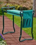 Klęcznik Ogrodowy Taboret Krzesełko Składane Z Przybornikiem 3w1