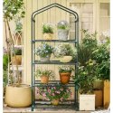 Mini Szklarnia Balkonowa Ogrodowa 4 Półki Metalowe Folia PVC 69 x 49 x 157cm
