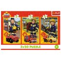 Puzzle - 3x50 - Ekipa z remizy - Strażak Sam - Trefl 34880