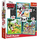 Puzzle - 3w1 (20, 36, 50) - Myszka Miki z przyjaciółmi - Trefl 34846