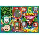 Puzzle - 4x250 - Zakręcony świat Ricka i Morty'ego - Warner Rick and Morty - Trefl 13338