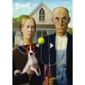 Puzzle - 500 - American Gothic: Psia Edycja - Trefl 37526