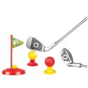 Zestaw Golfowy Dla Dzieci Kije Piłeczki Flagi Podstawki 48el
