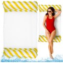 Dmuchany Hamak Wodny Materac Leżak Biało-Żółty 120x70cm