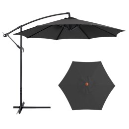 Parasol Ogrodowy Boczny Z Regulacją Pochyłu 350 x 250cm Antracyt