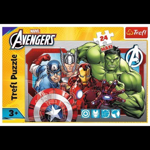 Puzzle - 24 Maxi - Zawsze sprawiedliwi - Disney Marvel The Avengers - Trefl 14378