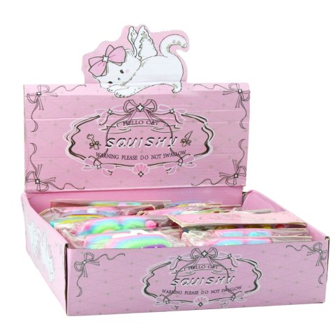 Gniotek Kocia Łapka Zabawka Antystresowa Sensoryczna Squishy XXL Fioletowa Zielona