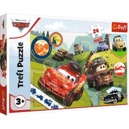 Puzzle - 24 Maxi - Wesołe auta - Disney Cars 3 - Trefl 14352
