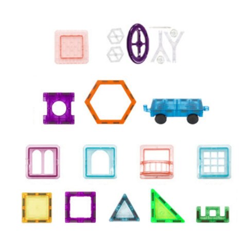 Zestaw Klocki Magnetyczne Konstrukcyjne Edukacyjne Kolorowe 70el