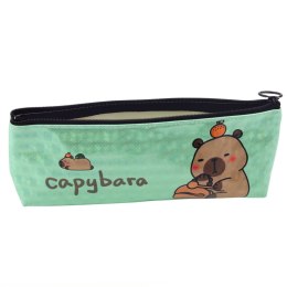 Piórnik Szkolny Kapibara Metaliczny Mieniący Się Zielony