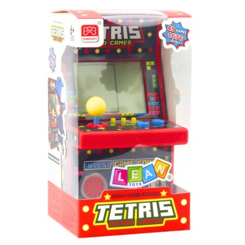Mini Automat Do Gry Tetris Retro 49 Gier 1676 Poziomów Czerwony