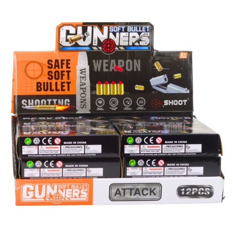 Mini Pistolet Broń Na Naboje I Łuski Czarno-Brązowy 13,5 cm