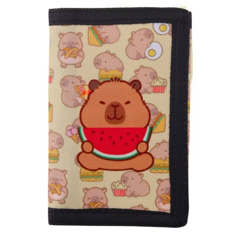 Portfelik Dziecięcy Na Rzep z Karabińczykiem Kapibara Z Arbuzem