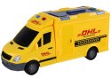 Auto Dostawcze Napęd Frykcyjny Otwierane Drzwi Światła Dźwięki Żółte 1:16