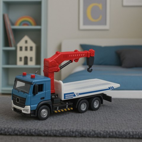 Ciężarówka Laweta Z Holownikiem Metalowa Kabina Światła Dźwięki