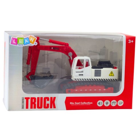 Koparka Gąsienicowa Metalowa Ruchoma Łyżka Obrotowa Kabina Światła Dźwięki