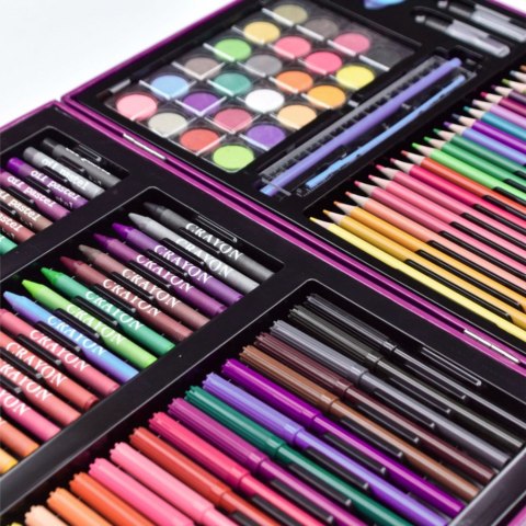 Zestaw Artystyczny W Walizce Z Jednorożcem Różowa 128 EL