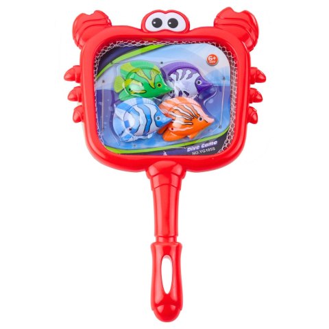 Zestaw Do Łowienia Rybek Sitko Krab Rybki Kolorowe 4 szt.