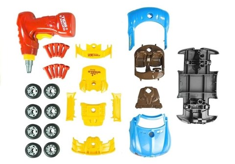 Zestaw Małego Mechanika Rozkręcany Samochód Wkrętarka Światła Dźwięki