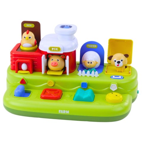 Zabawka Interaktywna Edukacyjna Dla Malucha Wyskakujące Zwierzęta Farma