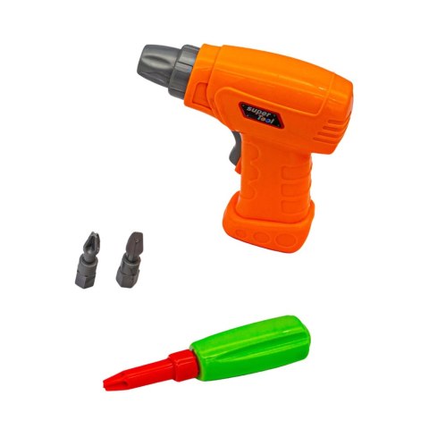 Zestaw Puzzle Klocki Edukacyjne z Wkrętarką Dla Dzieci Walizka 151 el.