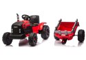 Traktor Na Akumulator CH9959B Z Przyczepą Czerwony 24V
