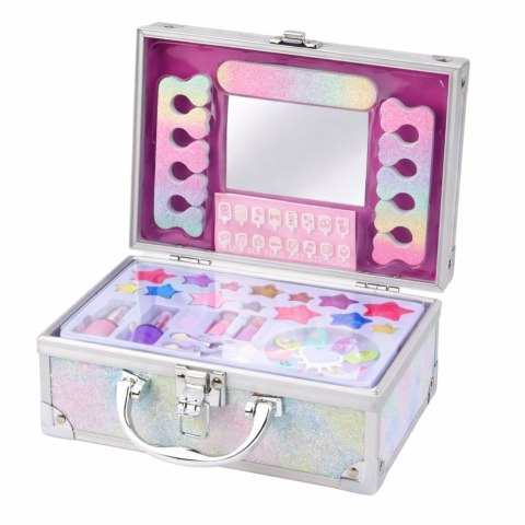 Zestaw Piękności Brokatowy Kuferek Kosmetyki Do Paznokci Makijażu Syrenka