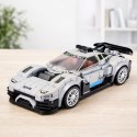 Klocki Konstrukcyjne Samochód Wyścigowy Robot 2W1 Biały 320 el.