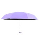 Parasolka Kieszonkowa Składana z Ochroną UV UPF 50+ Etui Fioletowa 90 cm