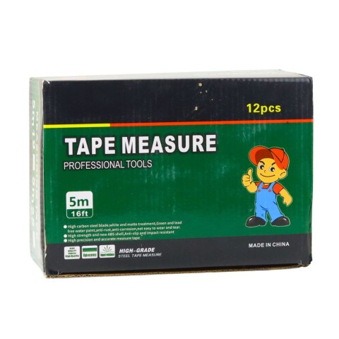 Taśma Miernicza Fluorescencyjna Miarka Zwijana 5m 25mm