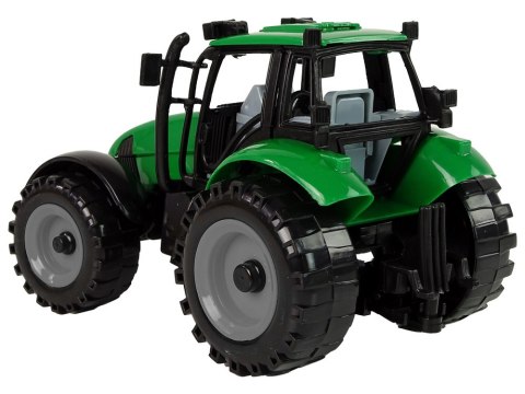 Mały Traktor Rolniczy Farmerski Otwierana Maska Czerwony 13 cm