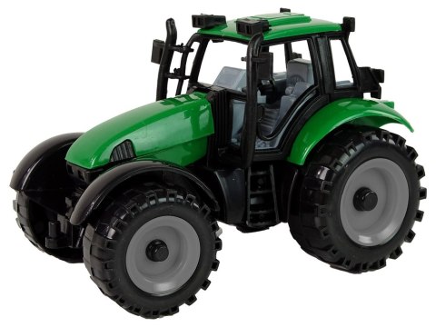 Mały Traktor Rolniczy Farmerski Otwierana Maska Czerwony 13 cm