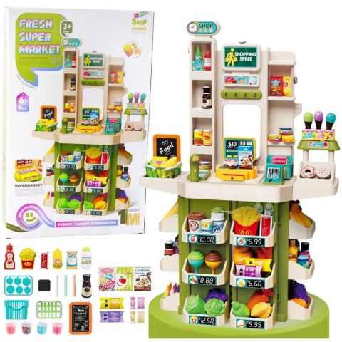 Zabawkowy Sklep Dla Dzieci Super Market Interaktywny 67el