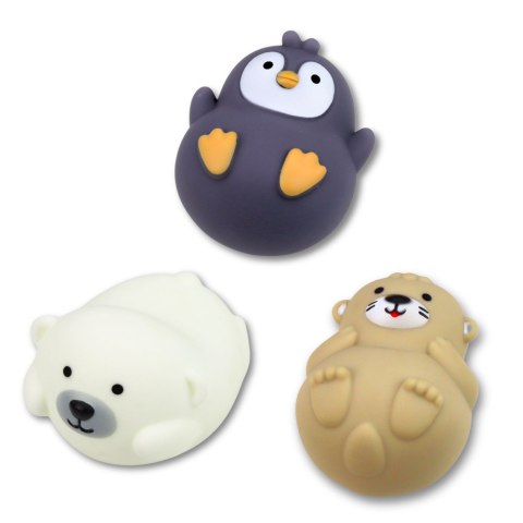 Zestaw Zabawki Do Kąpieli Zwierzątka w Łódeczkach Zjeżdżalnia 11 el.