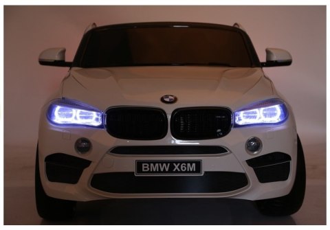 Auto Na Akumulator NOWE BMW X6M SUV Światła LED MP3 Pilot Białe